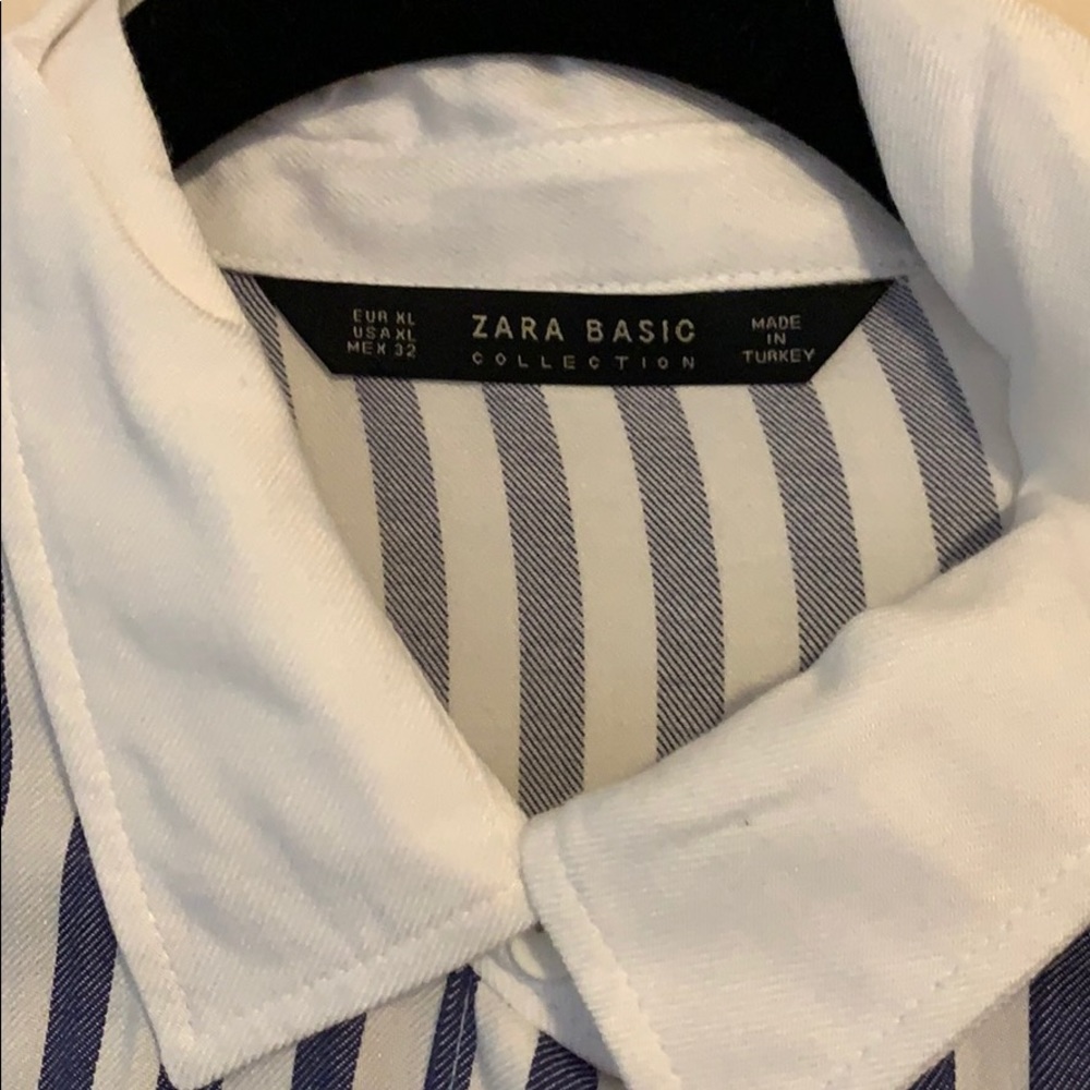 Striped button down with patch - Picture 4 of 6